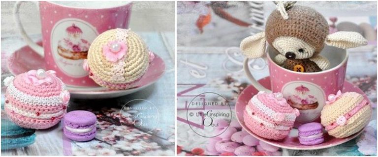 macaron au crochet