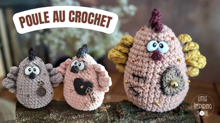 poule au crochet tutoriel pas à pas