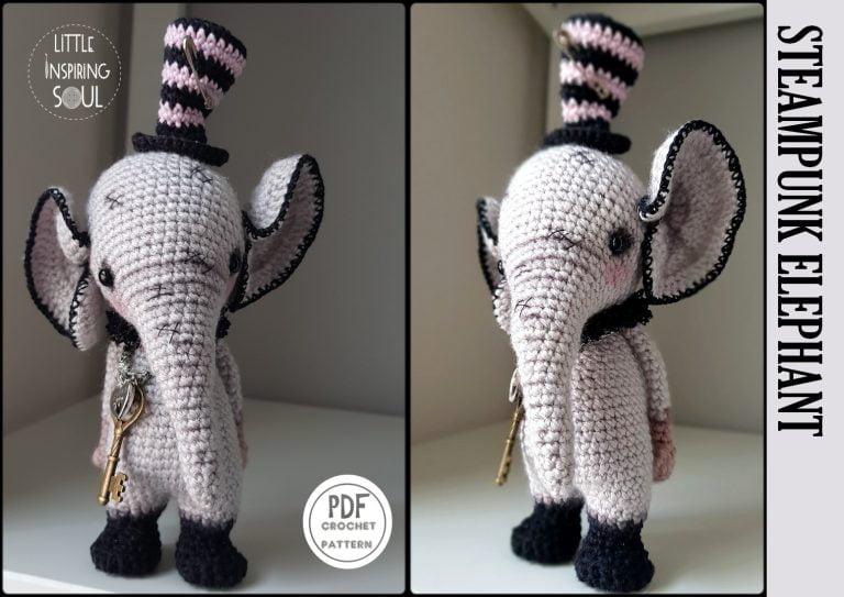 steampunk elephant crochet pattern